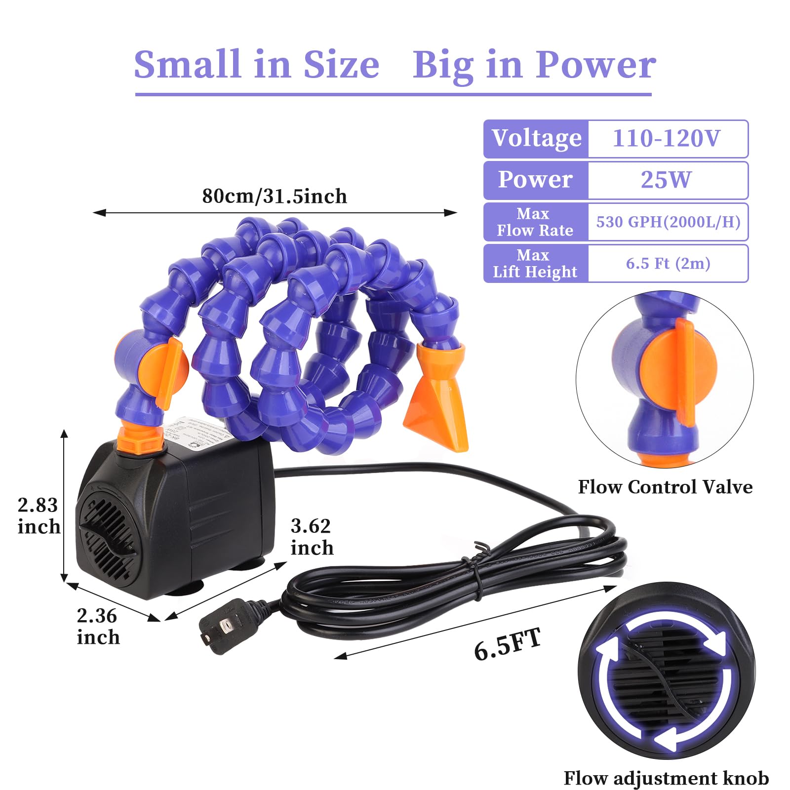 Best Water Table Pump for Kids - DIY Outdoor Water Pump for Step2 Water Tables - Summer Splash Toys & Accessories - Single Tube Blue Design - Perfect for Backyard Play, Pool Parties & Outdoor Fun