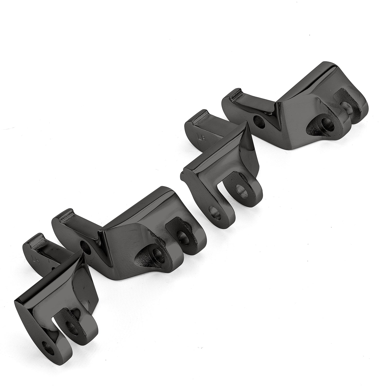 2017-2025 Harley Touring Road King & Street Glide Steel Driver Floorboard Relocation Brackets - Heavy Duty Motorcycle Footpeg Extenders for Improved Riding Comfort & Control
