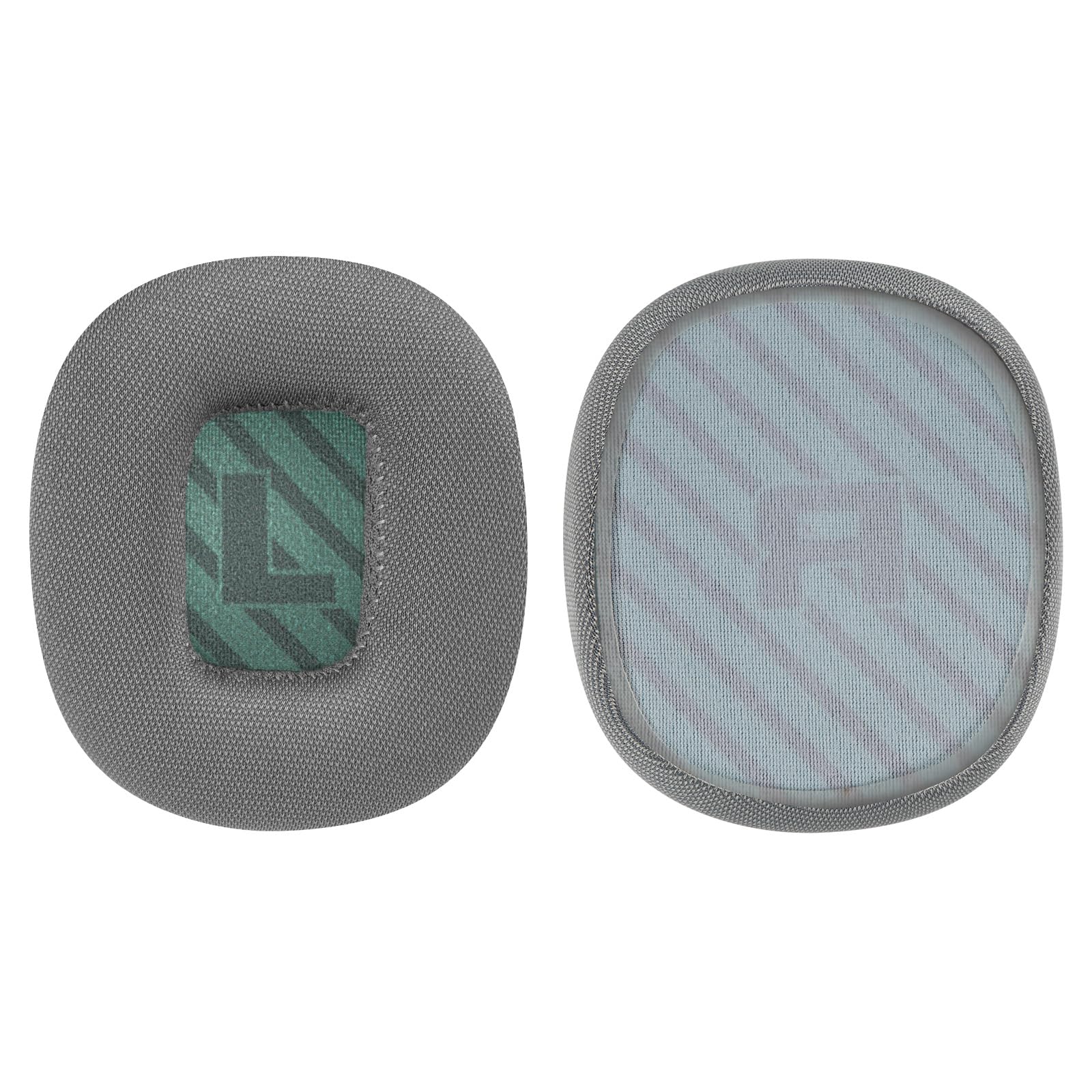 Geekria Comfort Mesh Fabric Replacement Ear Pads for Astro Gaming A10 Gen 2 Headphones - Grey/Green Gaming Headset Earpads & Ear Cushions - Perfect for PC, PS5, Xbox Gaming & Long Sessions