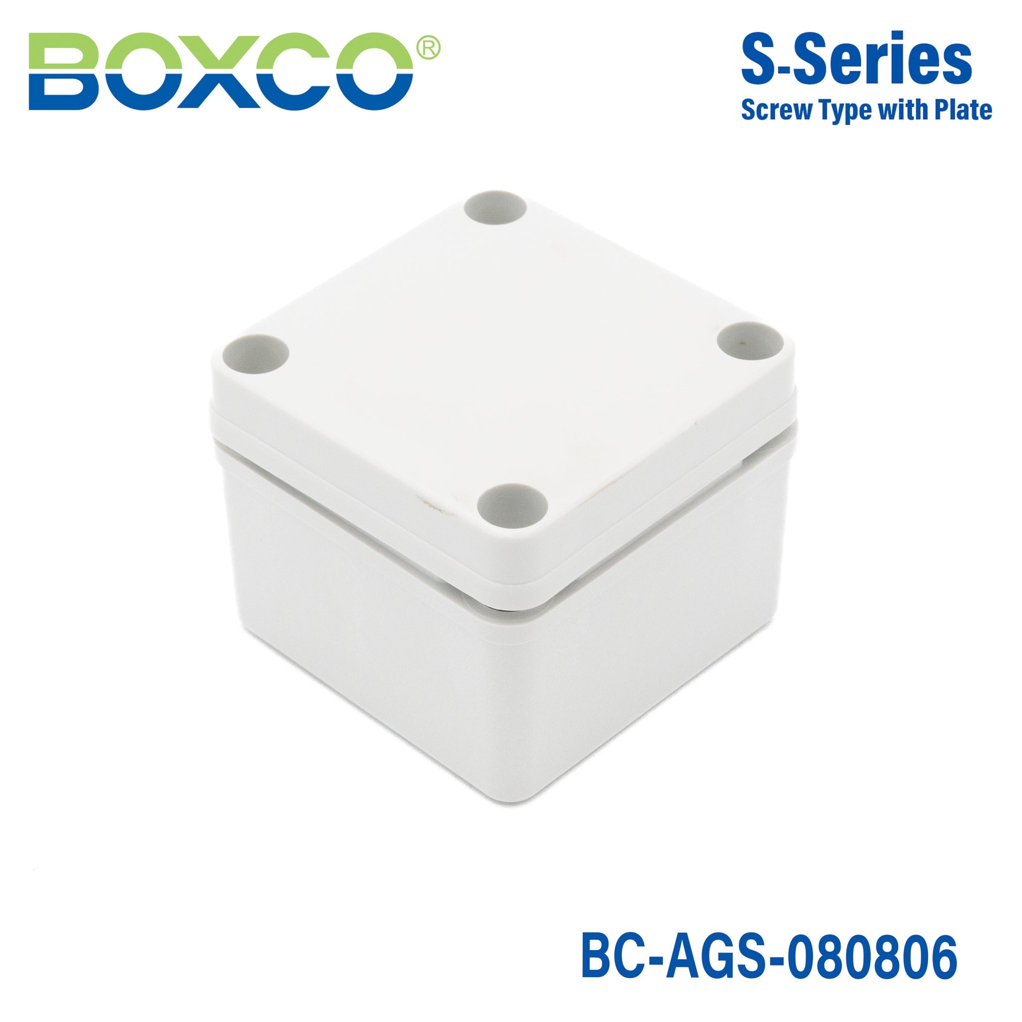 Boxco S Series 1.97 x 2.56 x 1.77 Inches (50x65x45mm) Waterproof Plastic Enclosure - IP67 & IK08 Rated ABS Grey Screw-Type Case - Perfect for Outdoor Electronics, Industrial Equipment & DIY Projects