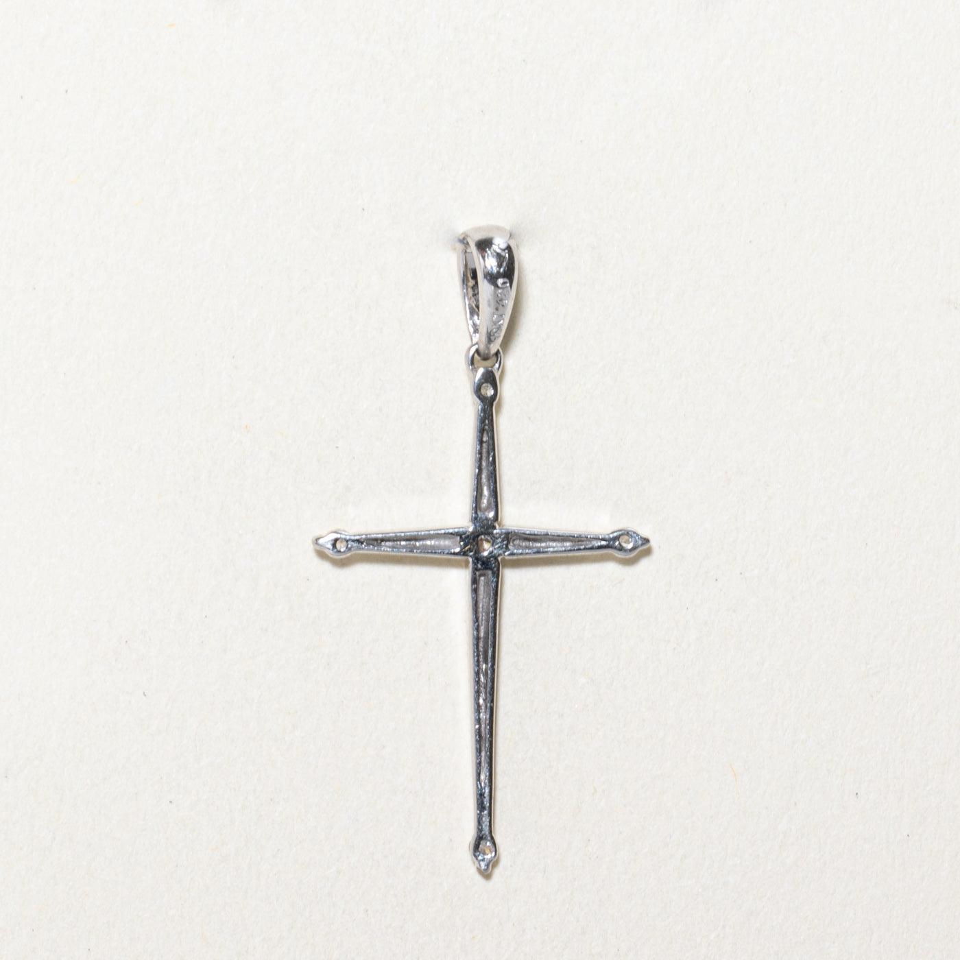 0.05ctw Diamond Cross Pendant Necklace - Elegant & Dainty Jewelry for Women - Perfect Gift for Christmas, Baptism & Everyday Wear