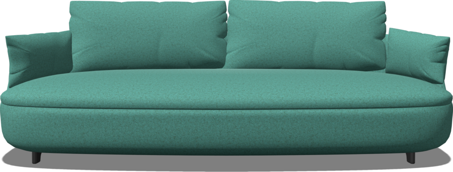 Bart Canape Sofa - Modern Sectional Couch for Living Room, Lounge & Home Theater | Comfortable Fabric Upholstery, Sturdy Frame | Perfect for Small Spaces & Apartments
