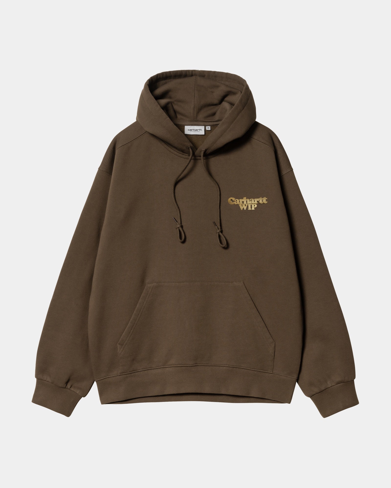 Liberica Hooded Charm Link Sweatshirt - Gold Stone Washed Cotton Pullover for Women | Casual Streetwear & Loungewear
