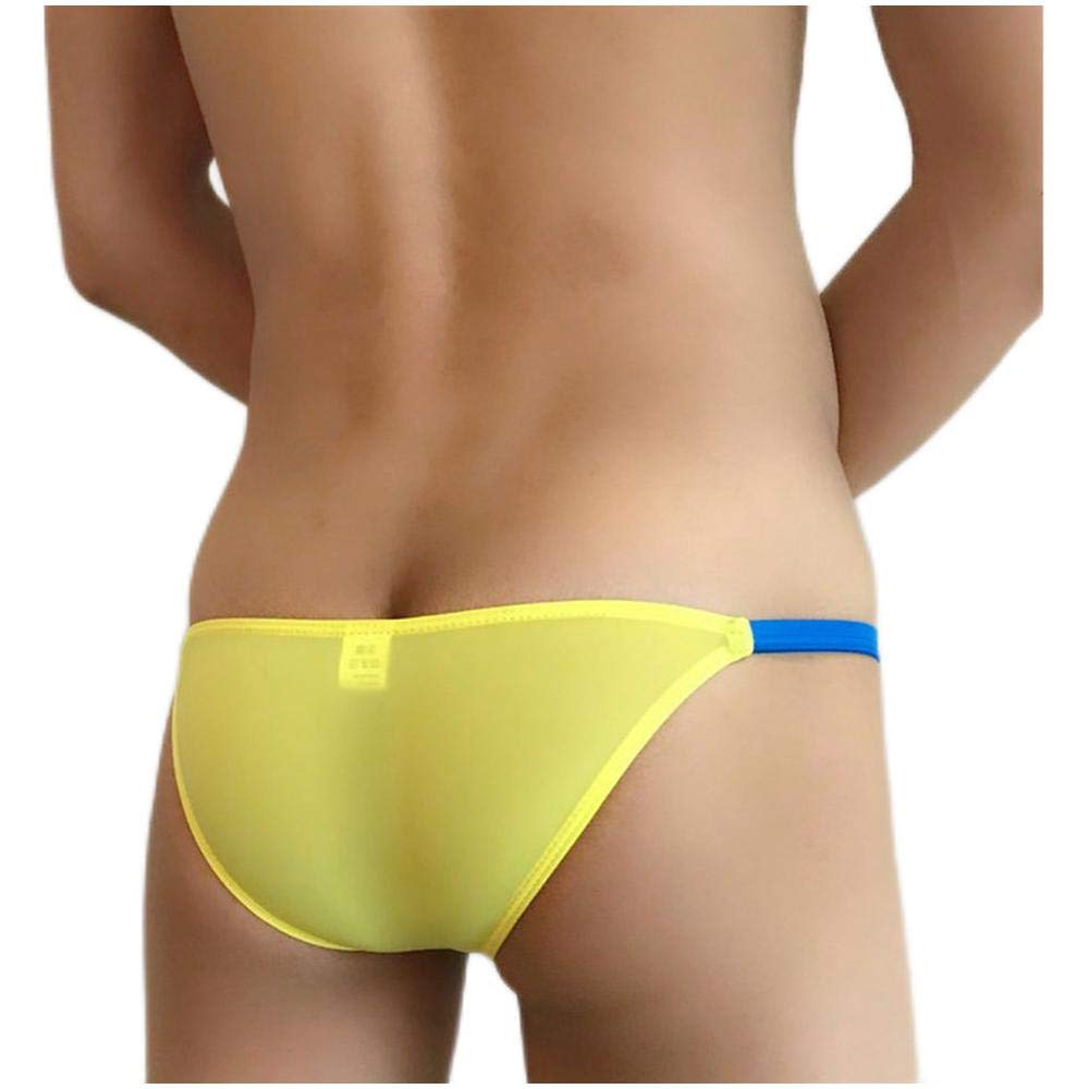 Men's Seamless Low Rise Bikini String Underwear - Comfortable & Sexy Bulge Enhancing Briefs for Beach, Swimming & Intimate Moments