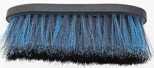 2 in 1 Horse Grooming Brush - Dual-Sided Dandy Brush for Currying & Finishing (Turquoise/Grey) - Perfect for Horse Shows, Daily Grooming & Equine Care