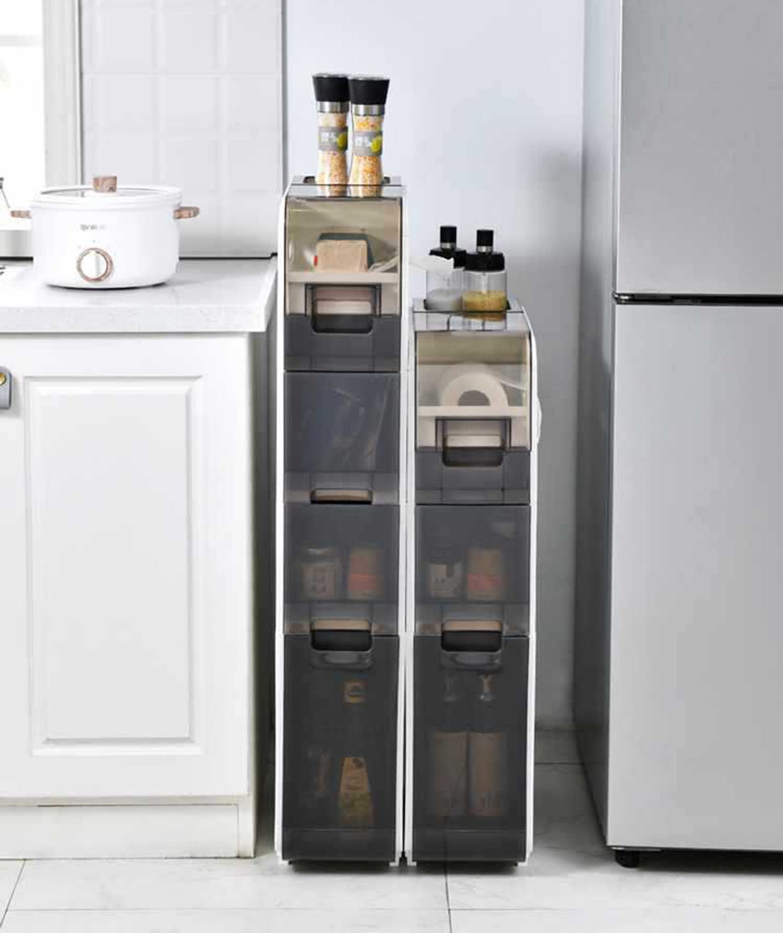 Narrow Slim Bathroom Storage Cabinet - 6.69