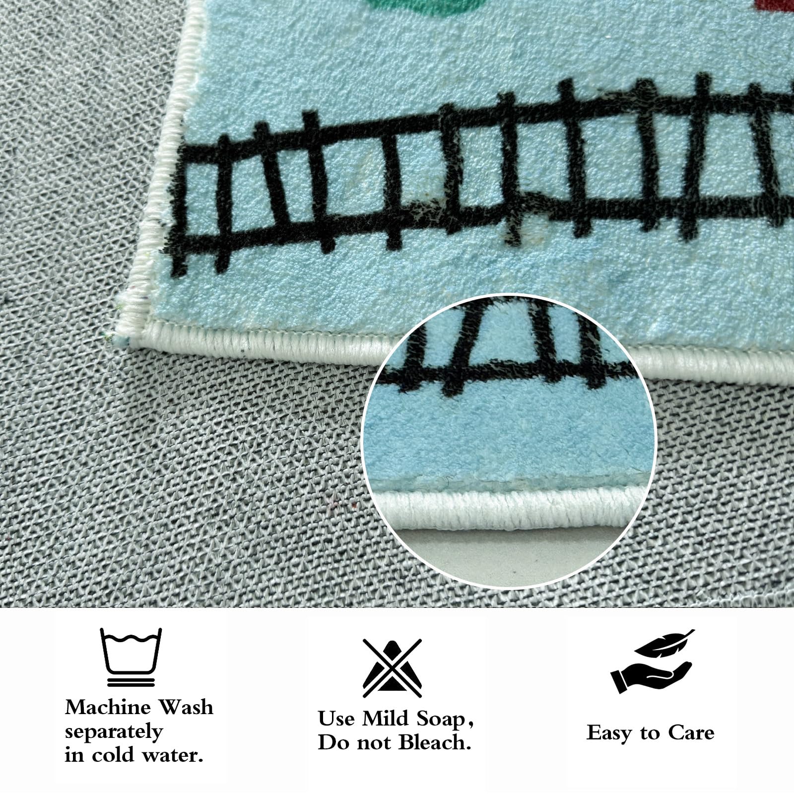 6Ft Large Kids Play Mat - Blue Road Map Car Rug for Toddlers & Children | Educational Traffic Adventure Area Rug for Playroom, Nursery & Bedroom Decor (4x6Ft) - Perfect for Learning, Playtime & Room Decoration