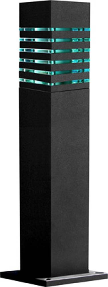 D175-B-MT Heavy Duty Powder Coated Steel Bollard - Outdoor Parking Lot Barrier & Security Post for Commercial & Industrial Use