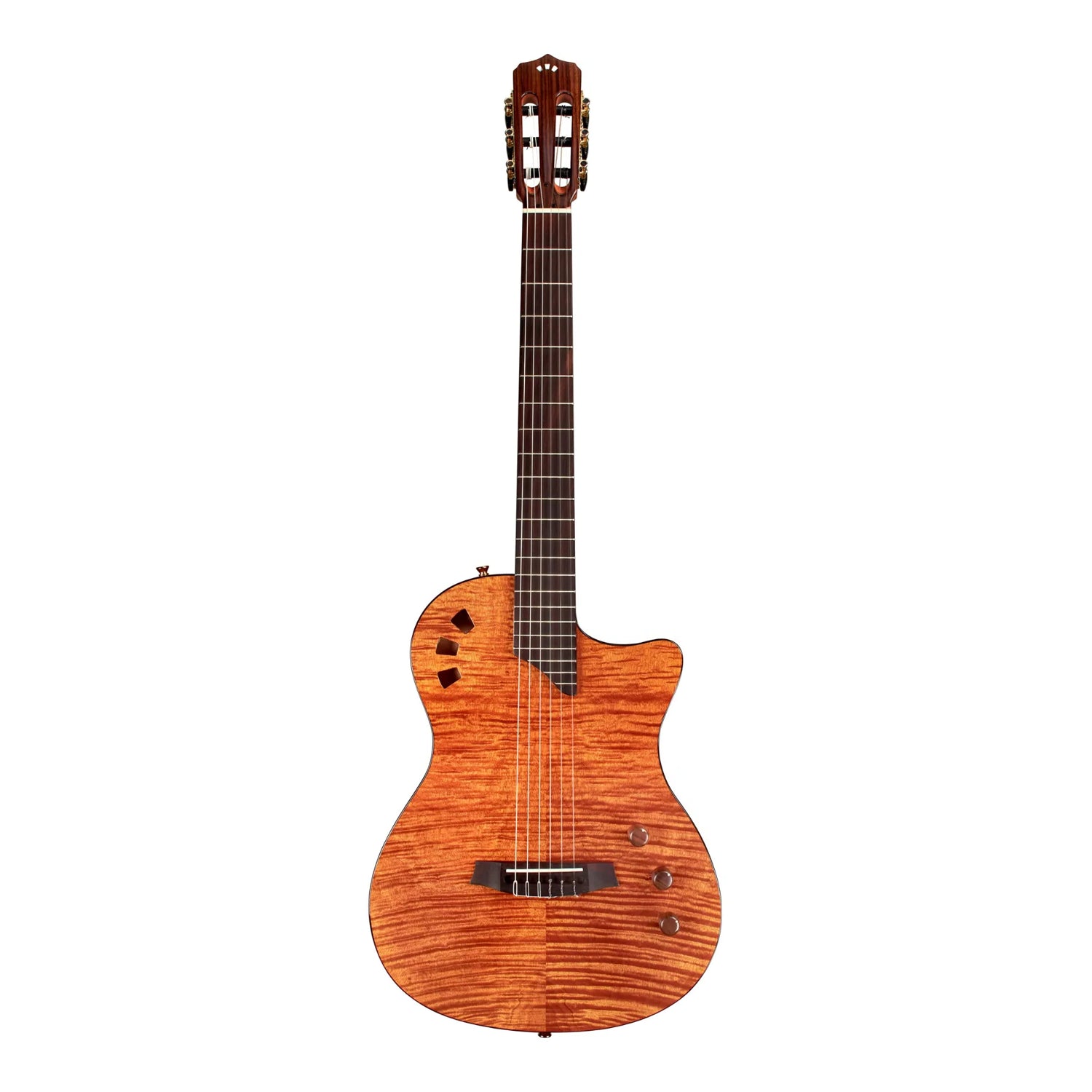 Córdoba Stage Thinbody Nylon Acoustic-Electric Guitar - Natural Amber Finish | Perfect for Travel, Live Performances & Studio Recording