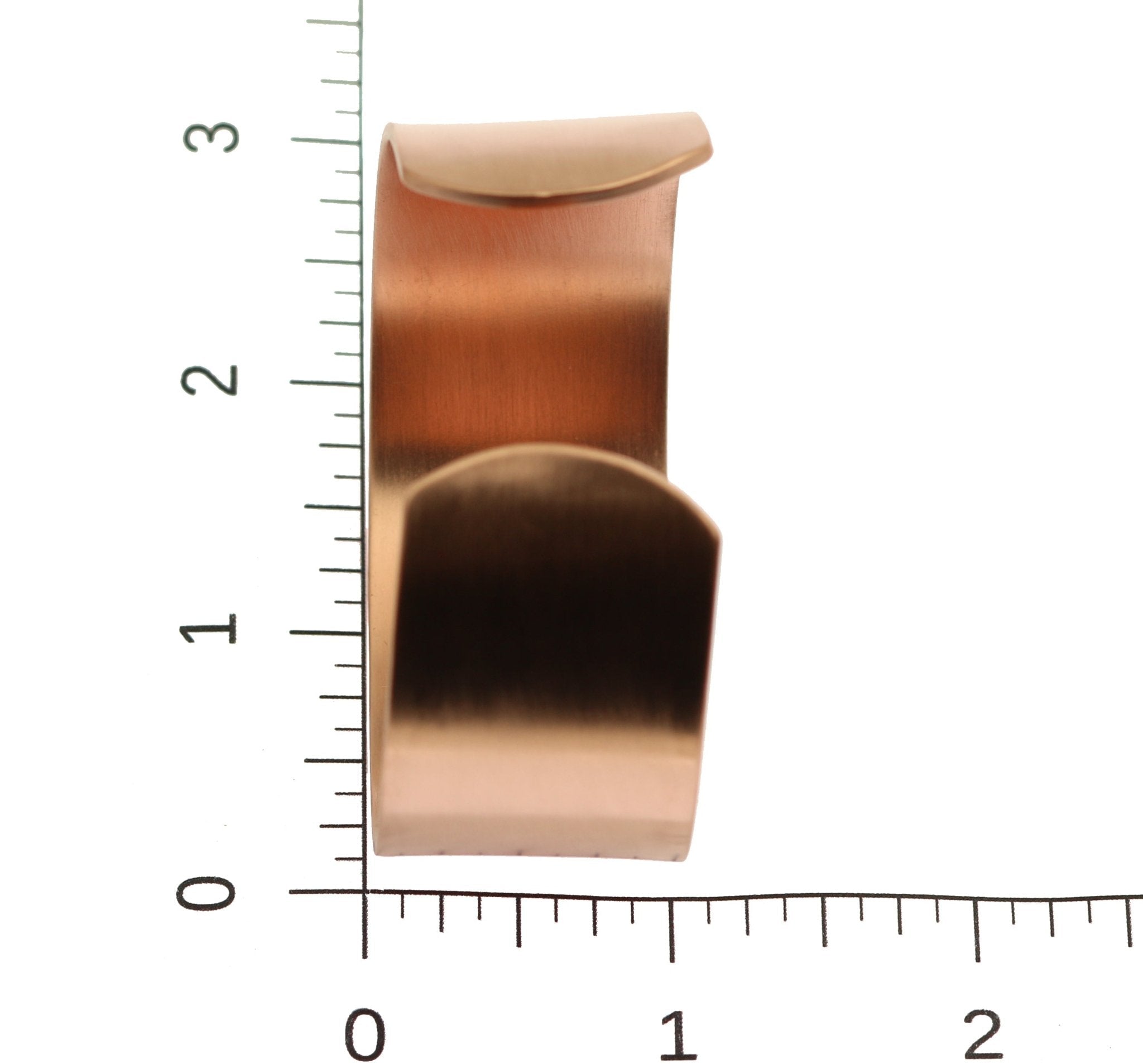 Men's Brushed Copper Cuff Bracelet - 1 Inch Wide Handmade Bangle for Casual Wear, Wedding & Gift Giving