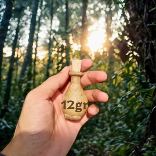 12ml 100% Pure Laos Dark Oud Supreme Crassna Oudh Oil - Aged Premium Grade in Leather Kuppi/Bottle | Perfect for Aromatherapy, Meditation & Luxury Perfume Making