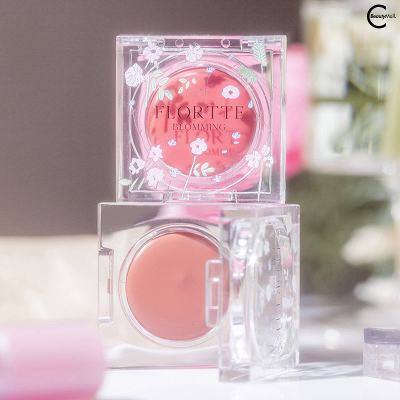 FLORTTE Narcissism Series Multi-Use Blush Balm - Creamy Cheek & Lip Tint for Natural Flush - Perfect for Everyday Makeup & On-The-Go Touch Ups