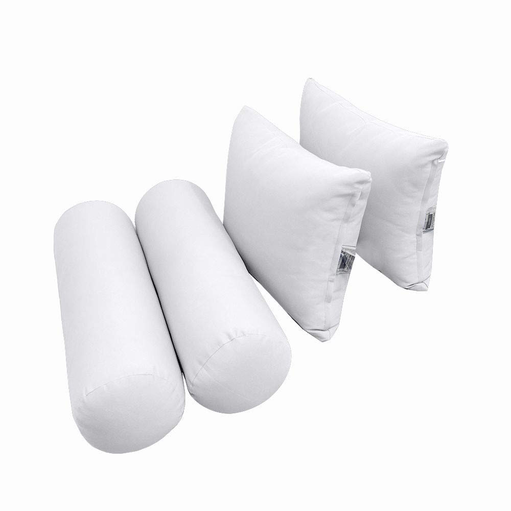 Prolinemax Outdoor Style 4 Full Knife Edge Daybed Mattress Cover - Fitted Sheet & Bolster Pillow Set AD105 | Waterproof & Durable | Perfect for Patio, Poolside & Outdoor Lounging