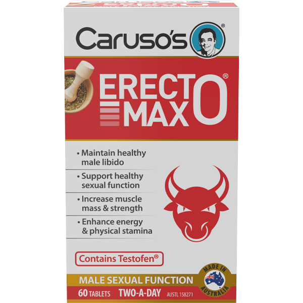 Carusos Erectomax Male Enhancement Supplement - Natural Performance Booster for Men | Supports Stamina, Energy & Vitality | Perfect for Gym, Workouts & Intimate Moments