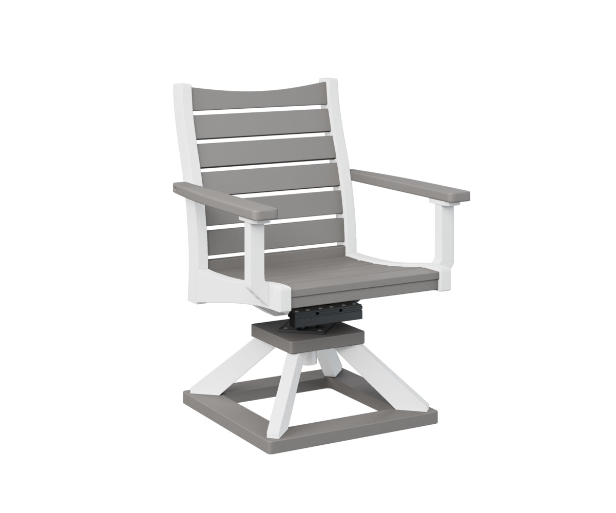 Berlin Gardens Bristol Swivel Rocker Dining Chair - Patio, Garden, Porch & Outdoor Relaxation - Comfortable Rotating Rocking Chair for Dining & Lounging