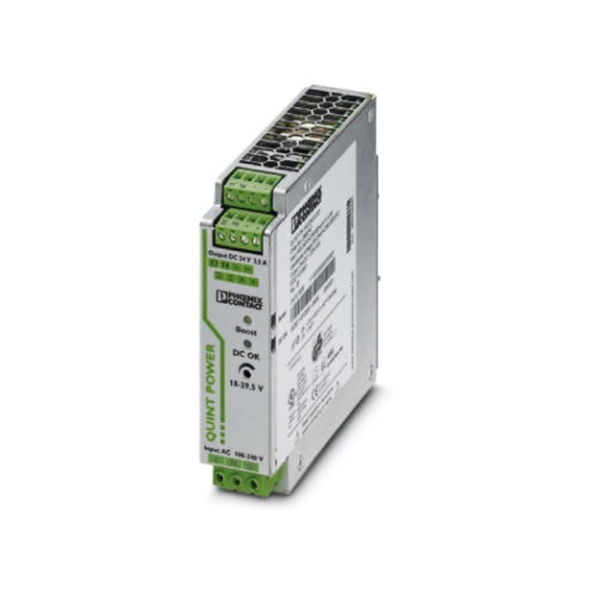 DIN Rail Power Supply QUINT SFB 1PHASE 24V 3.5A - Reliable 24 Volt 3.5 Amp Single Phase Power Supply for Industrial Automation & Control Systems