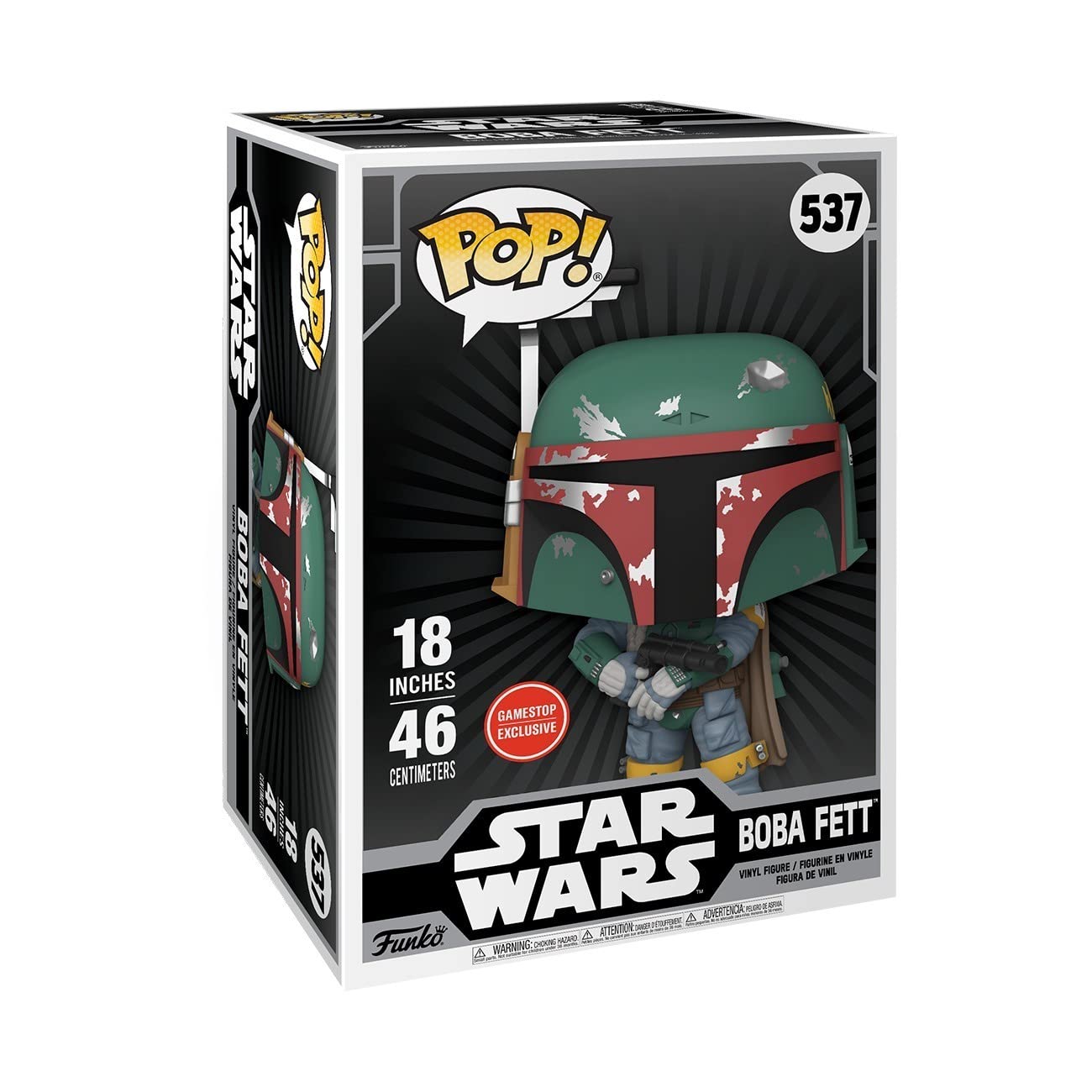 Funko POP! Star Wars Boba Fett Vinyl Figure 18 - Collectible Toy for Fans, Gift for Star Wars Enthusiasts | Perfect for Display, Office Decor, and Pop Culture Collections