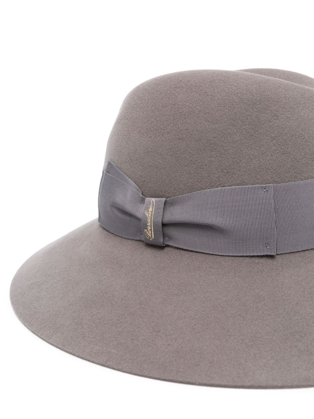 Borsalino Grey Fedora Hat for Men & Women - Classic Wool Felt Dress Hat for Formal Occasions, Weddings & Outdoor Events