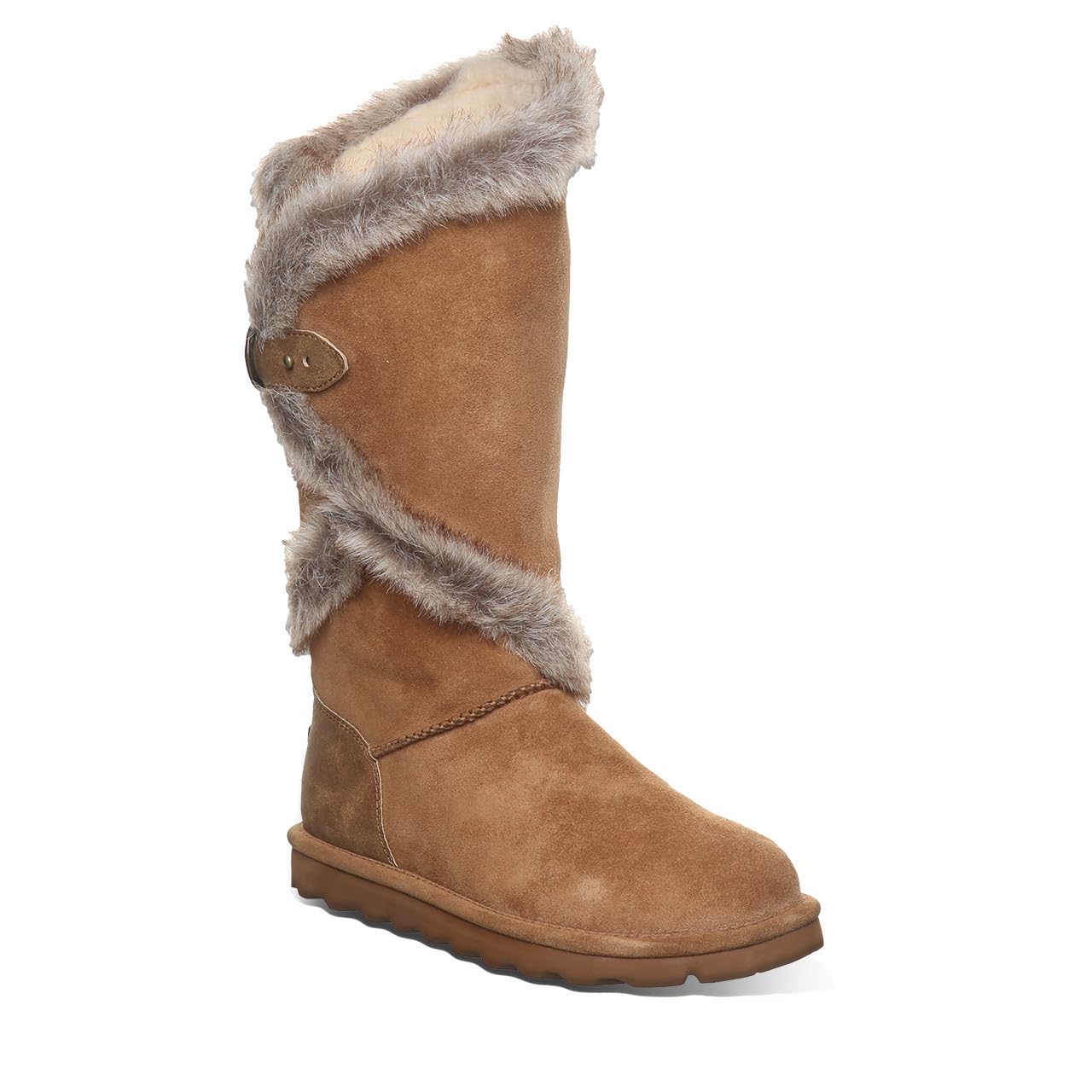 BEARPAW Women's Sheilah Tall Winter Boots - Classic Suede Slip-On Ankle Boots for Women in Multiple Colors | Warm & Comfortable Cold Weather Footwear for Snow, Casual Outfits, and Outdoor Activities