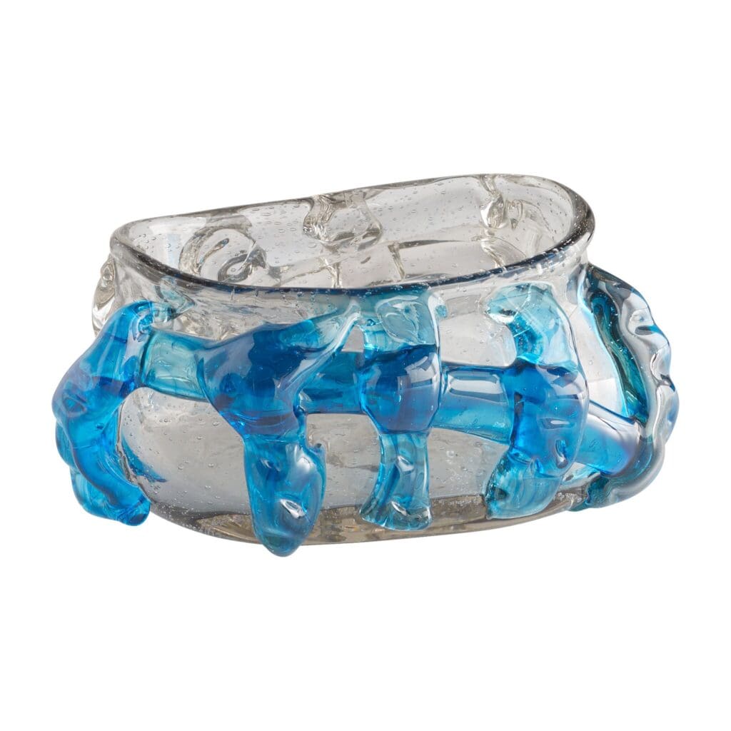 Cyan Design 11483 Oceanus Clear Glass Vase - Elegant Home Decor for Living Room, Dining Table, or Wedding Centerpiece