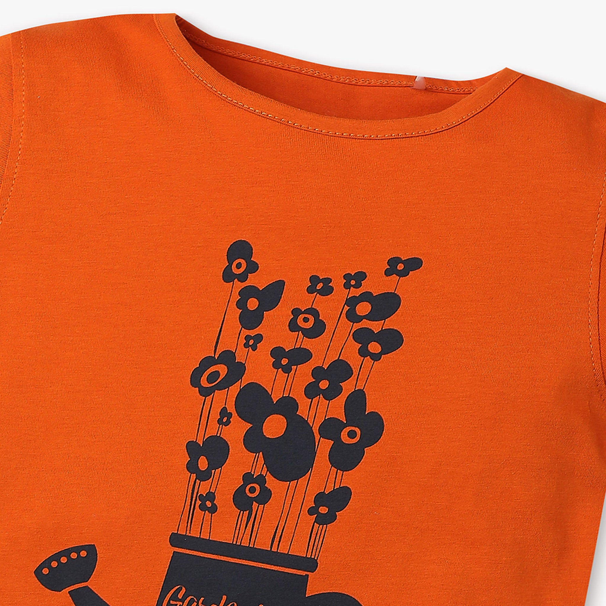 Girls Graphic Crew Neck Fun Playtime T-Shirt - Cute Casual Tee for Kids Playdates, School & Everyday Wear