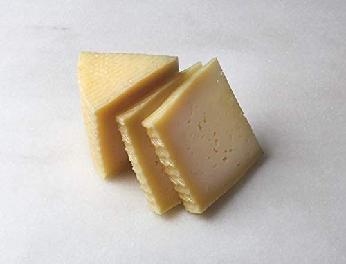 Premium Spanish Manchego Cheese - 1 lb Wheel | Aged Artisanal Sheep Milk Cheese for Charcuterie Boards, Tapas & Gourmet Cooking