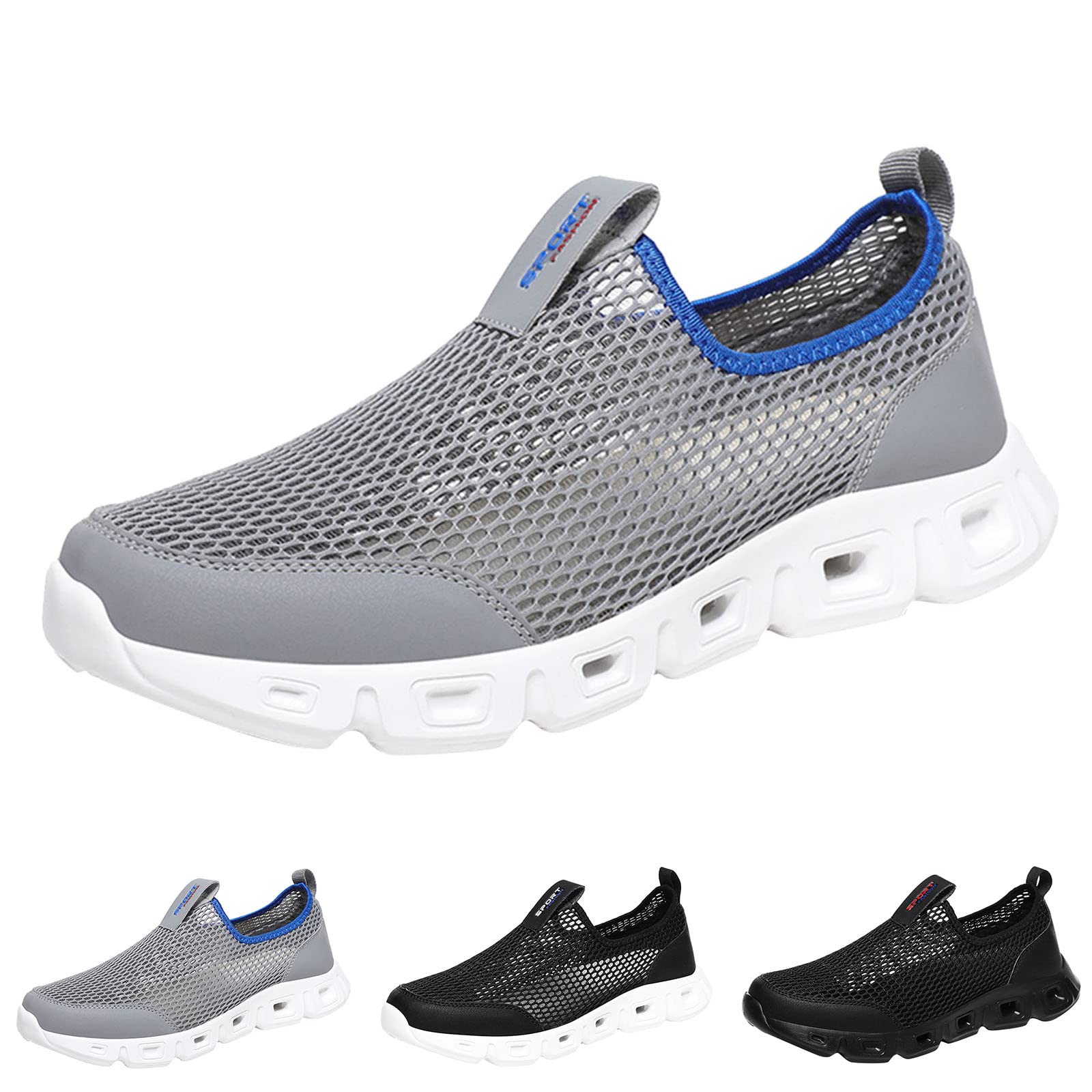 **Men's Connon Trail Shoes - Best Gym, Beach & Sailing Shoes - Size 14 Platform Deck Shoes for Height Increase - Laceless White - Perfect for Workouts, Outdoor Adventures & Casual Wear**