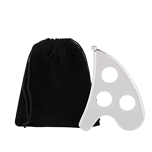 Professional Stainless Steel Gua Sha Scraping Massage Plate - Body & Facial Pain Relief Tool for Muscle Relaxation, Detox & Wellness - Perfect for Home Spa, Self-Care & Holistic Therapy Sessions