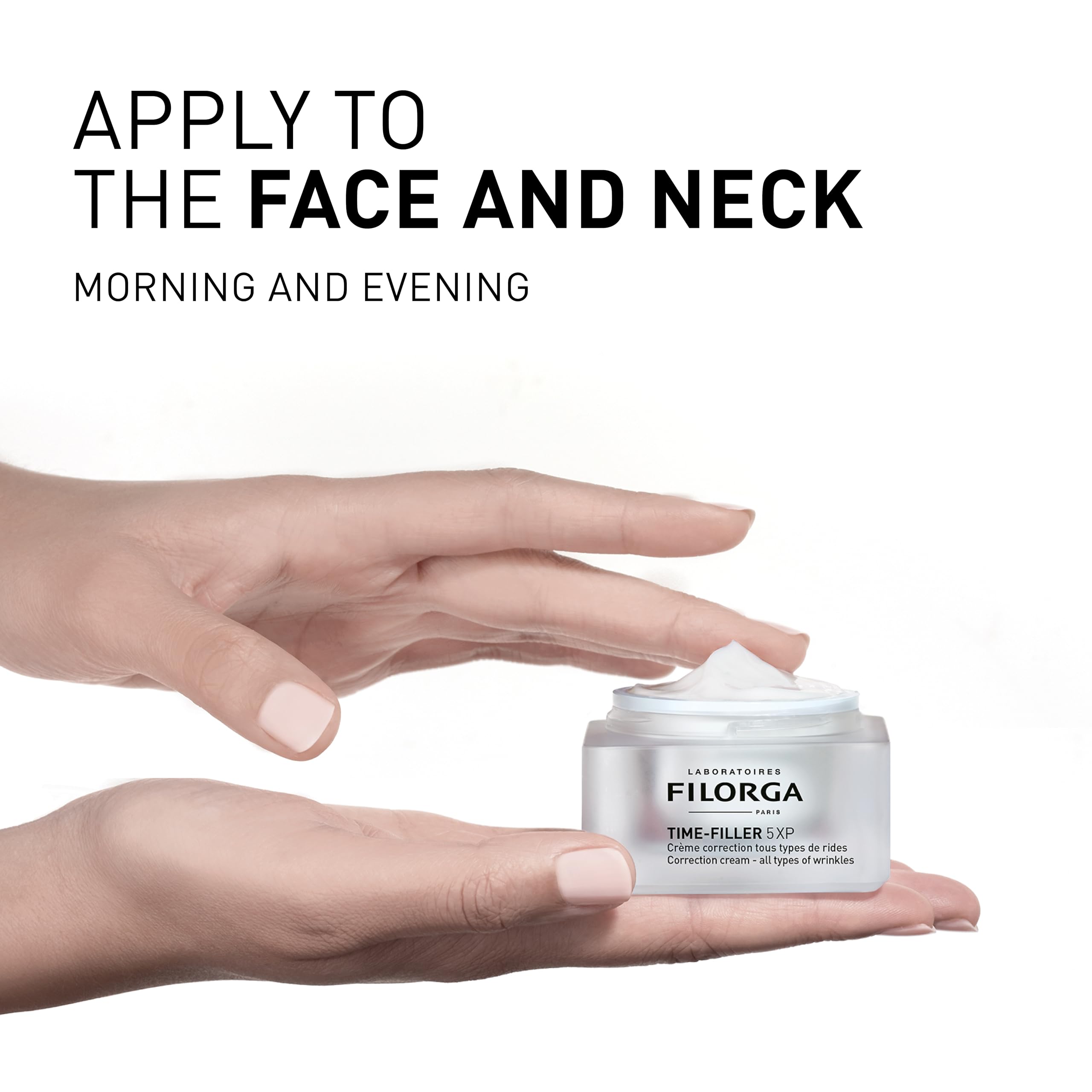 Filorga Time-Filler 5-XP Anti-Aging Cream - Wrinkle Correction & Moisturizing Face Cream for Women & Men, Reduces Fine Lines on Face, Eyes & Neck, 1.69 fl oz - Perfect for Daily Skincare Routine & Nighttime Repair