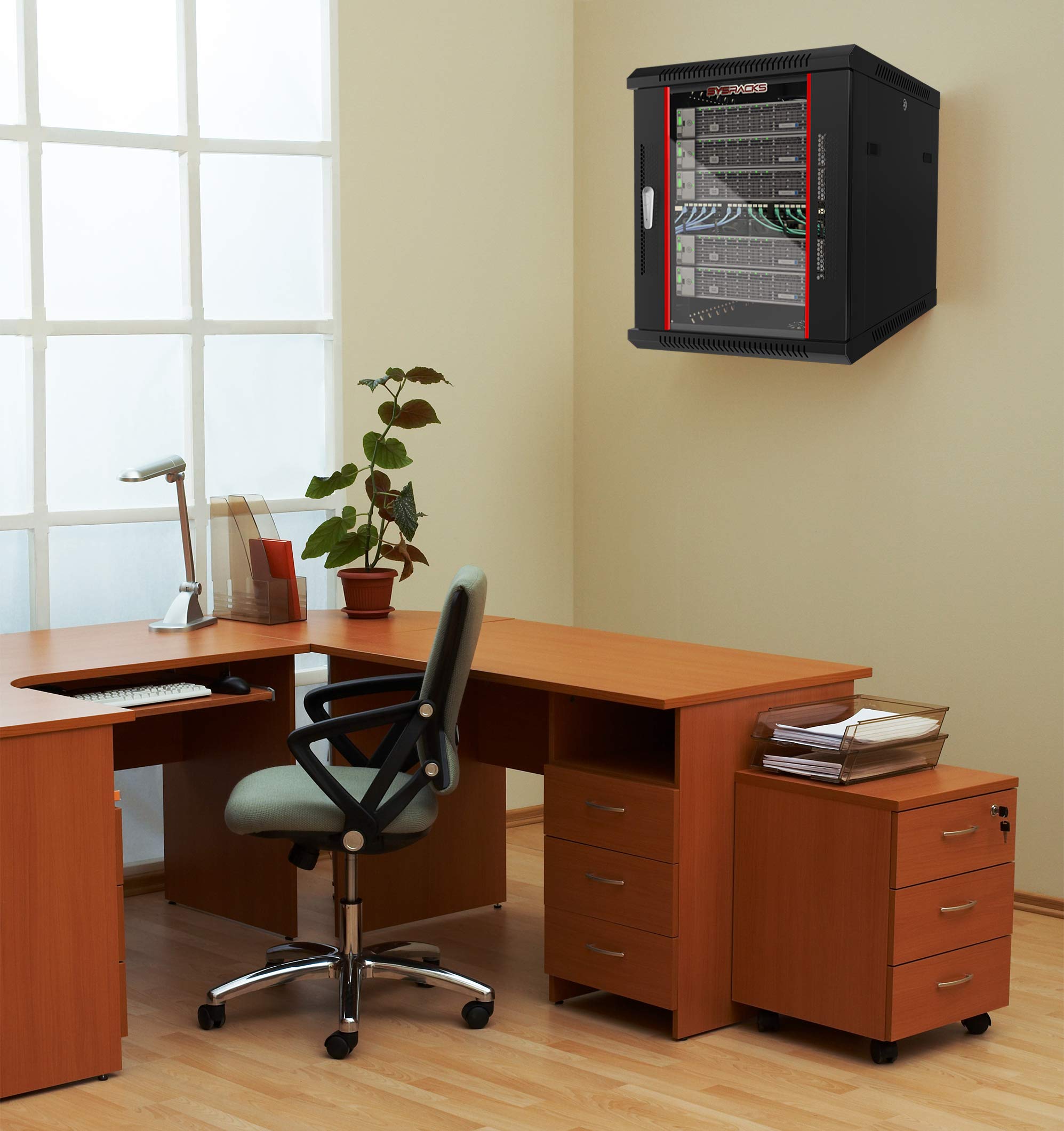 Sysracks 12U Wall Mount Server Rack - 24