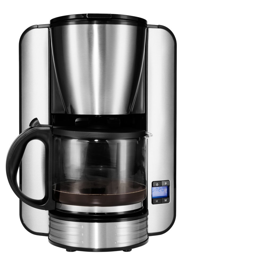 MEDION MD 16230 Independent Coffee Maker - 1.5L Filter Coffee Machine, 1080W, Black & Stainless Steel - Perfect for Home, Office, and Small Businesses