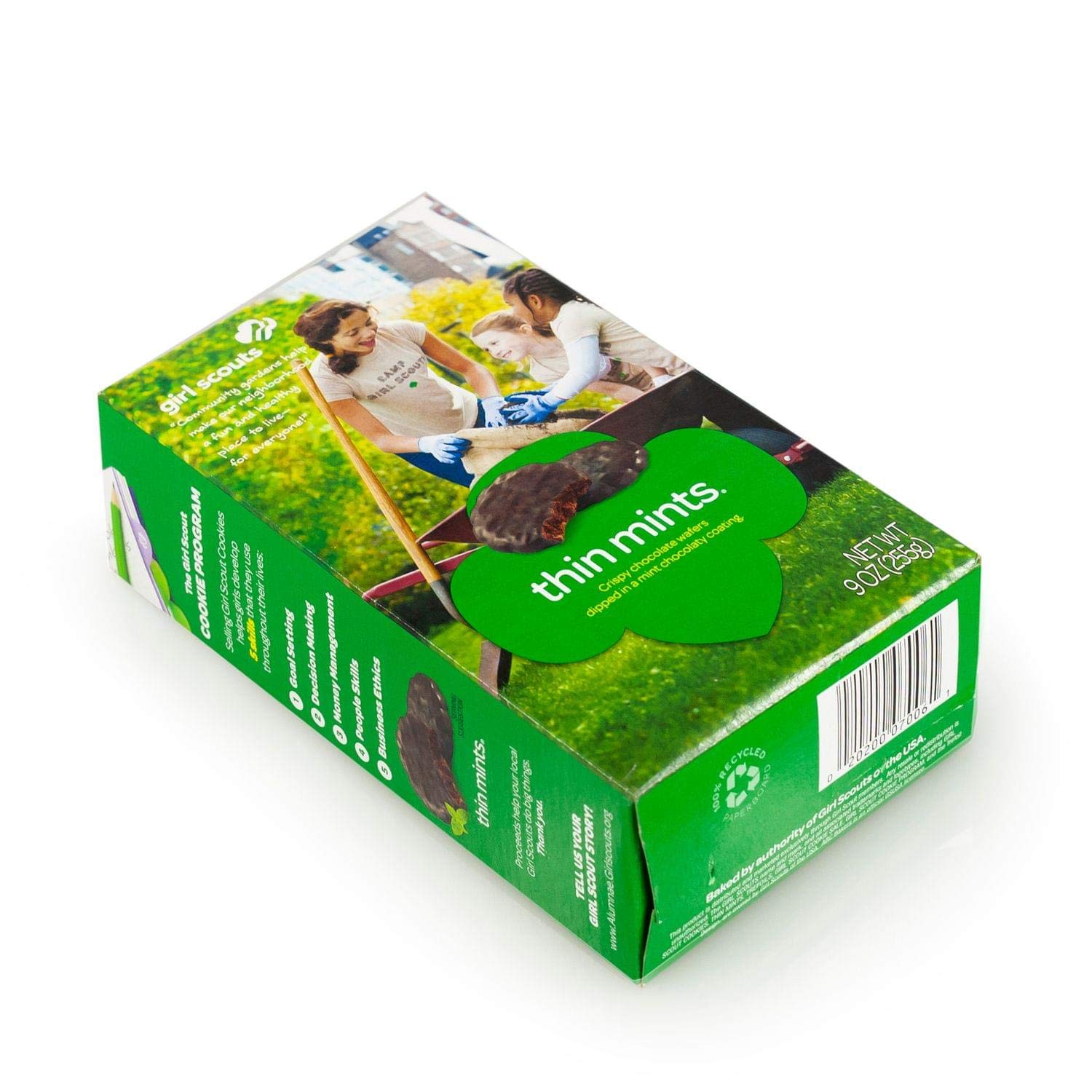 Girl Scout Thin Mints Cookies - 32 Count Box | Classic Chocolate Mint Cookies for Parties, Gifts & Snacking