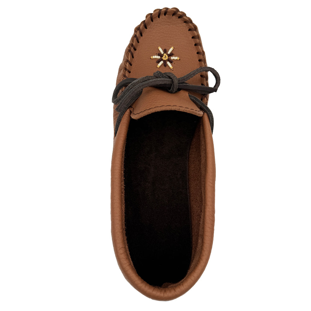 Women's Soft Sole Beaded Moccasin Slippers - Comfortable Bohemian Style House Shoes for Indoor/Outdoor Wear - Perfect for Relaxing at Home, Yoga, or Casual Outings