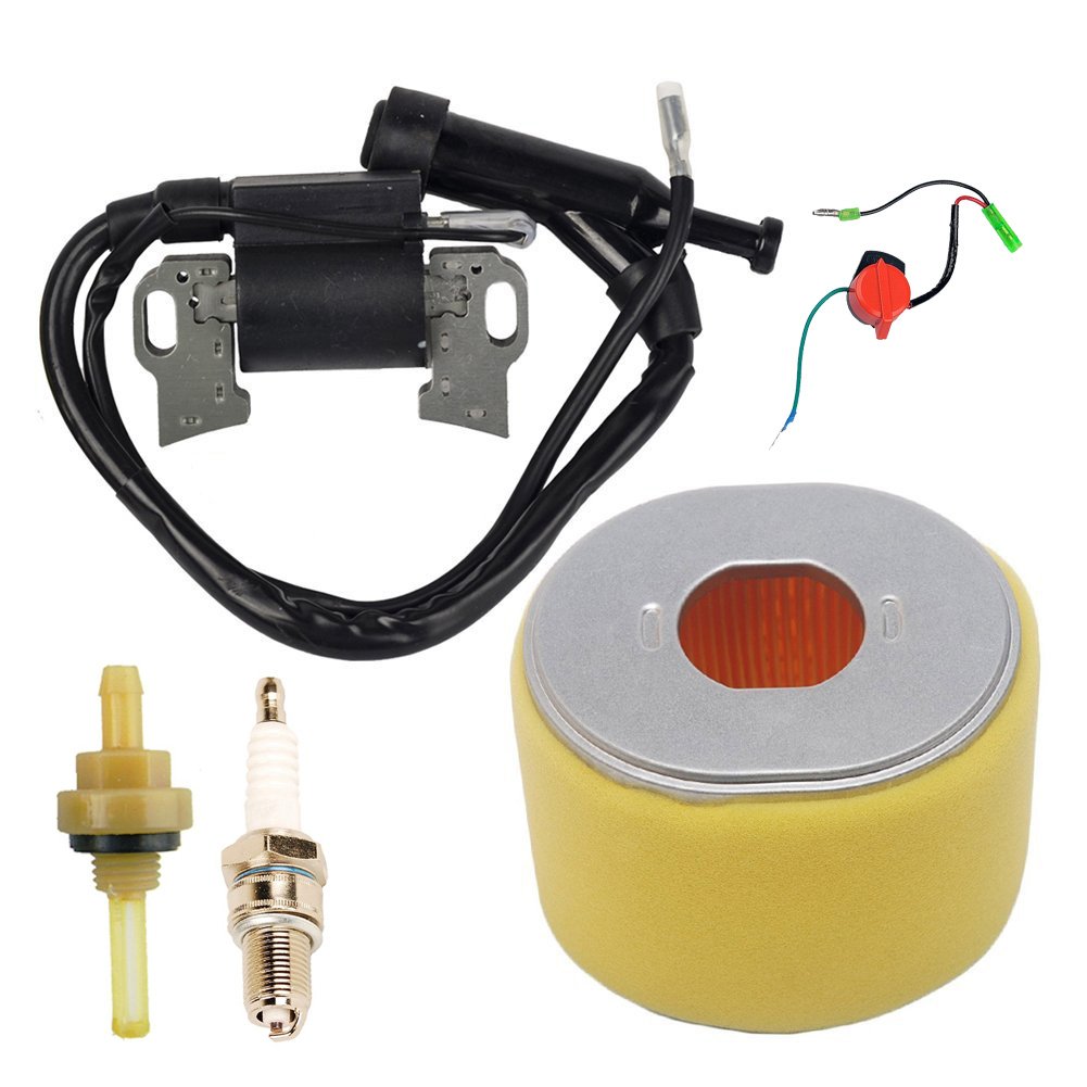 HIFROM Air Filter & Ignition Coil Spark Plug Replacement Kit for Honda GX340 GX390 11HP 13HP Engine - Compatible with Lawn Mowers, Generators & Small Engine Equipment