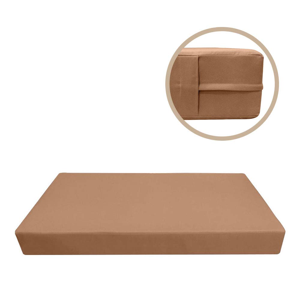 Style2 AD104 5PC Knife Edge Outdoor Daybed Mattress Set with Cushions & Bolster Pillows - Perfect for Patio, Poolside, and Garden Lounging