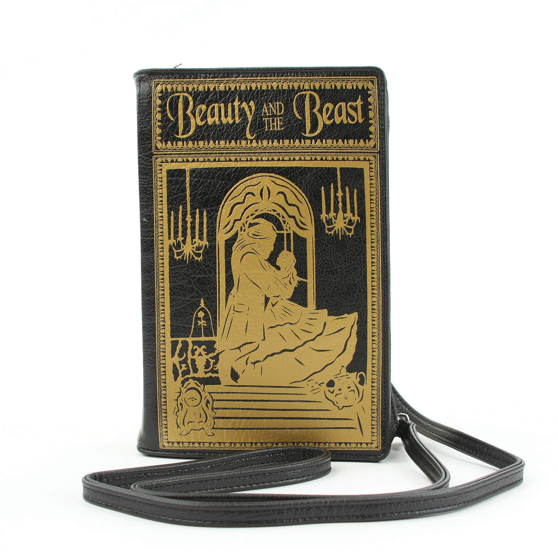 Beauty and the Beast Book Clutch Crossbody Bag - Disney Inspired Vinyl Purse for Women | Perfect for Cosplay, Themed Parties & Disney Park Outings