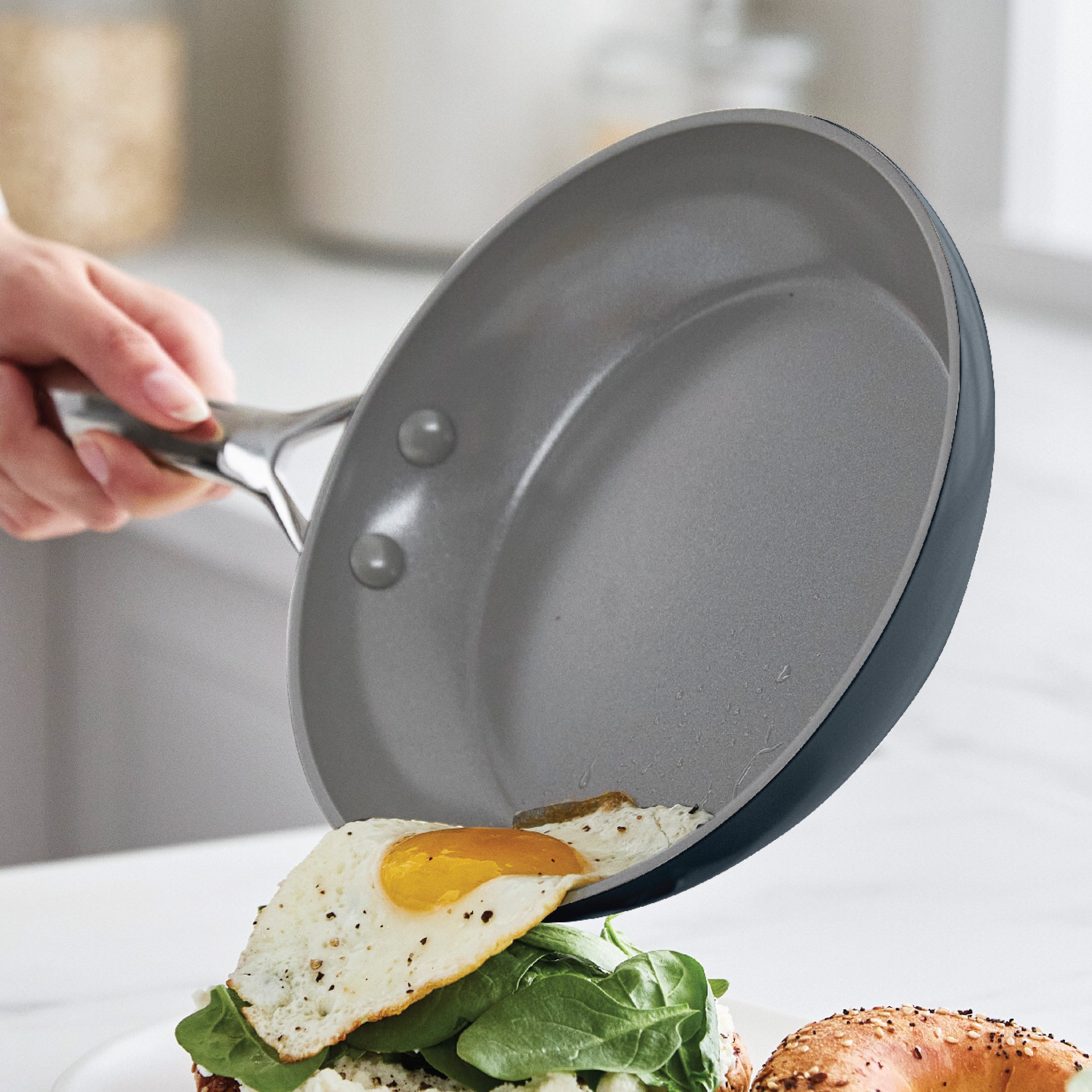 Eras Ceramic Nonstick 11-Piece Cookware Set - Non-Toxic PFOA-Free Pots and Pans Set with Stay-Cool Handles | Perfect for Healthy Cooking, Frying, Boiling & Baking in Modern Kitchens