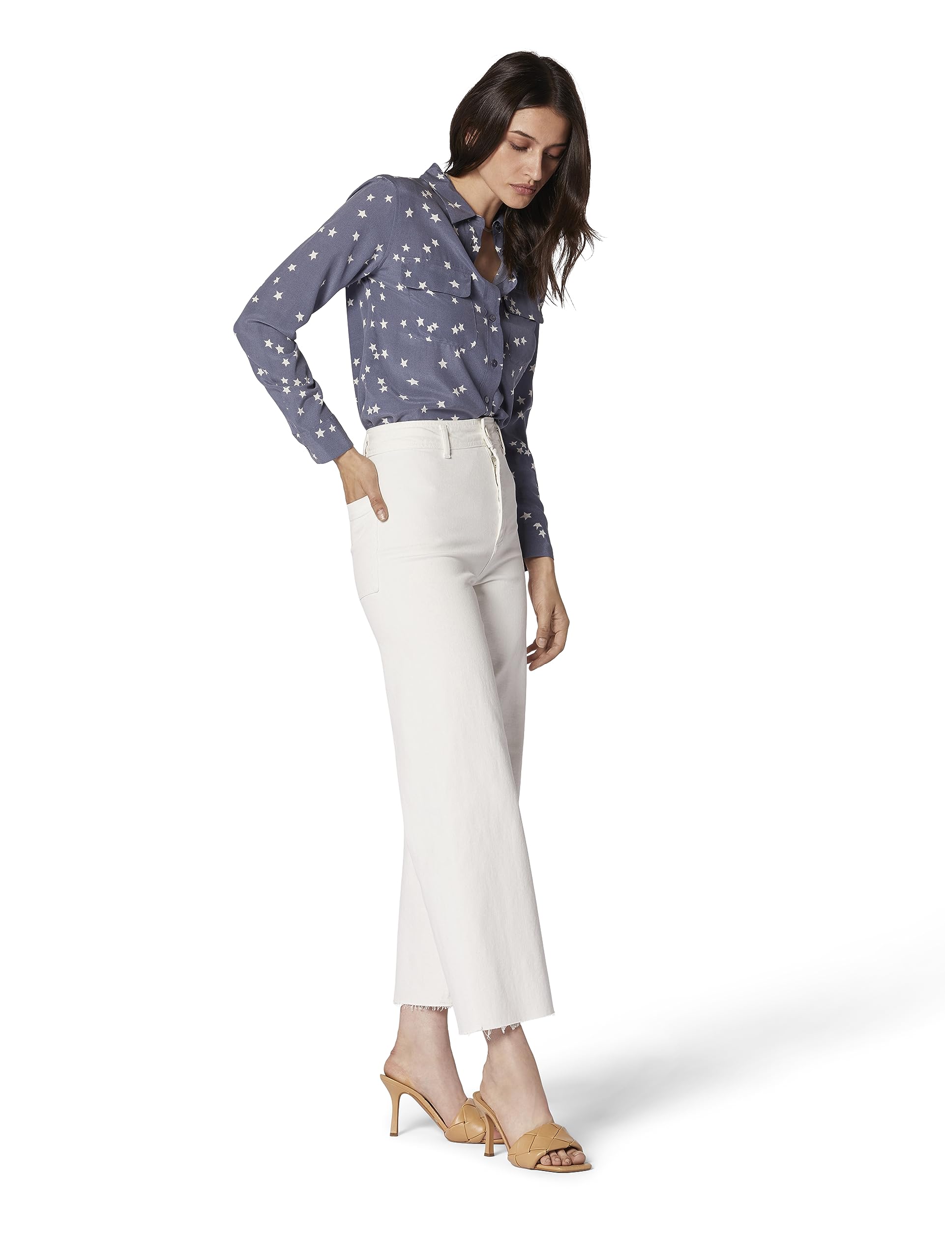 Women's Slim Silk Blouse - Elegant Office & Party Wear