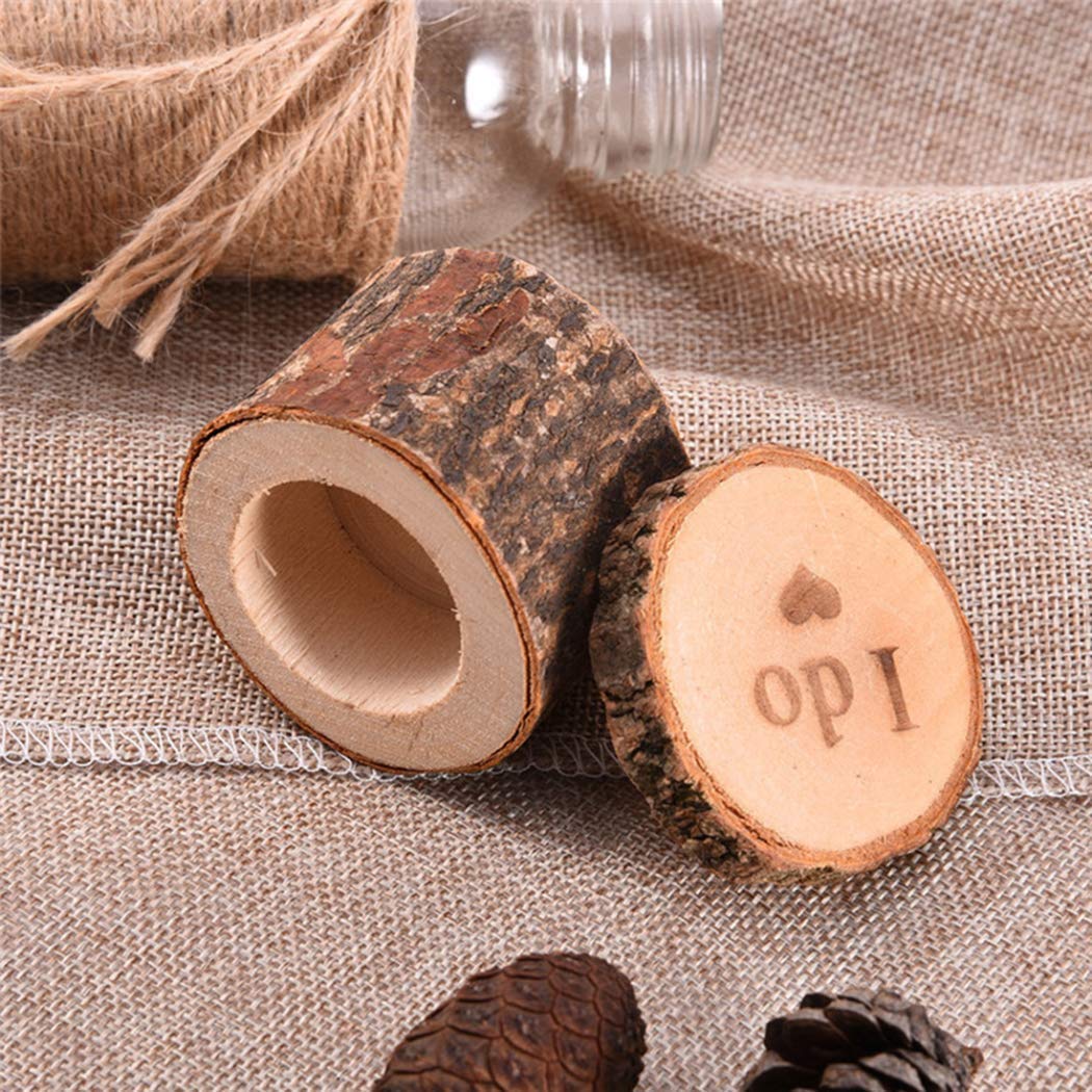 Elegant Rustic Wooden Wedding Ring Box - 'We Do' & 'I Do' Engraved - Perfect for Ring Bearers, Ceremonies & Proposal Moments