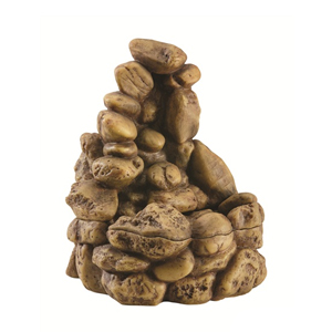 Exo Terra Pebble Waterfall - Small Reptile Water Dish with Natural Stone Design for Terrariums, Ideal for Frogs, Lizards & Amphibians | Perfect for Hydration & Habitat Decoration