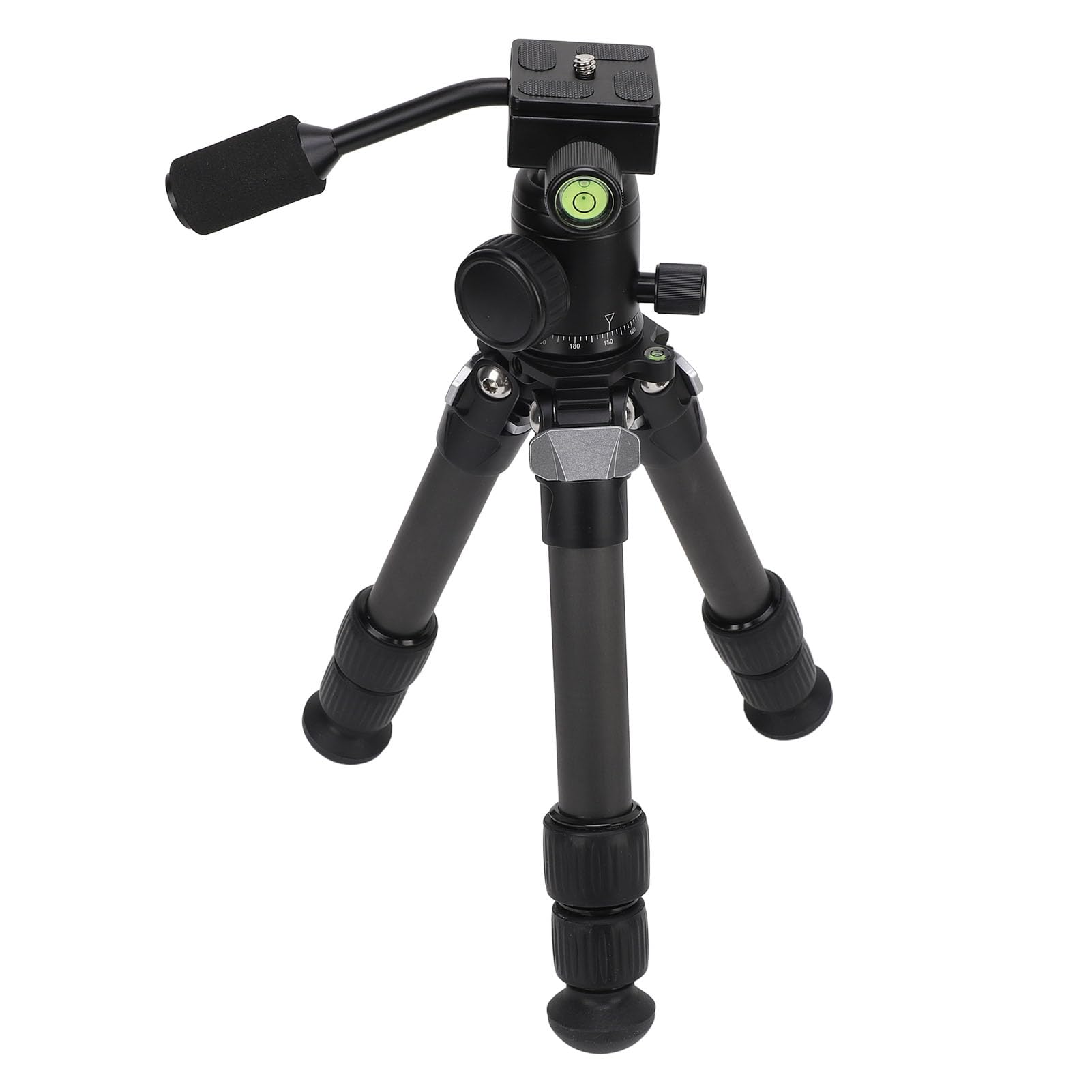 Carbon Fiber Tabletop Tripod with 360° Ball Head - Compact DSLR Camera Mini Tripod for Travel Photography, Vlogging & Live Streaming | Durable Portable Desktop Tripod Stand for Canon, Nikon, Sony Cameras