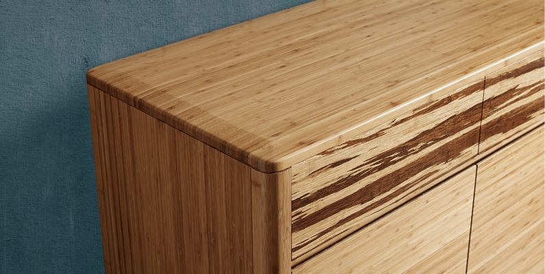 Greenington Solid Bamboo Azara Sideboard - Modern Bamboo Buffet Cabinet for Dining Room, Living Room & Entryway Storage