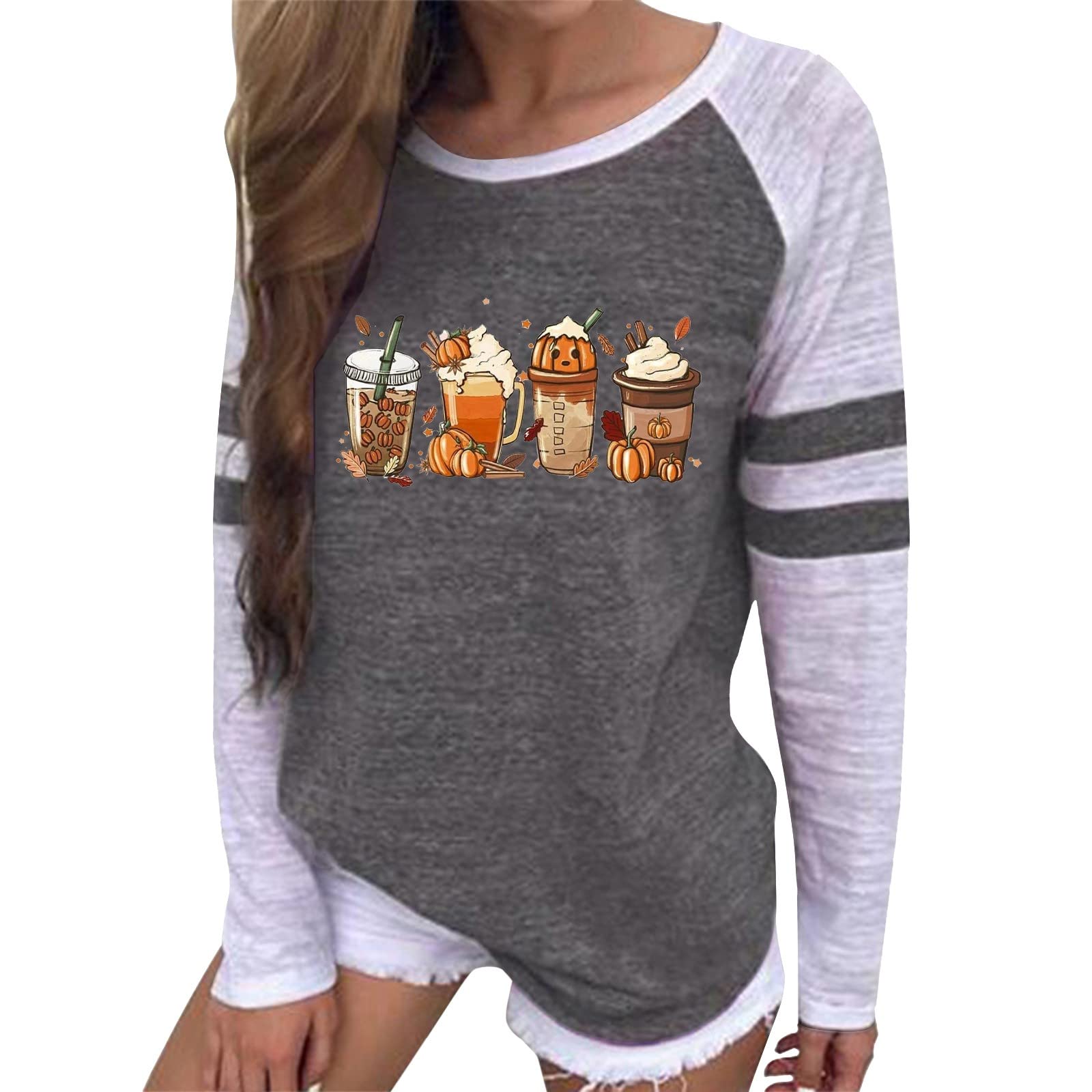 Women's Loose Fit Long Sleeve Tunic Tops - Leopard Print & Striped Blouses for Fall | Casual Wear, Office Outfits & Autumn Layering