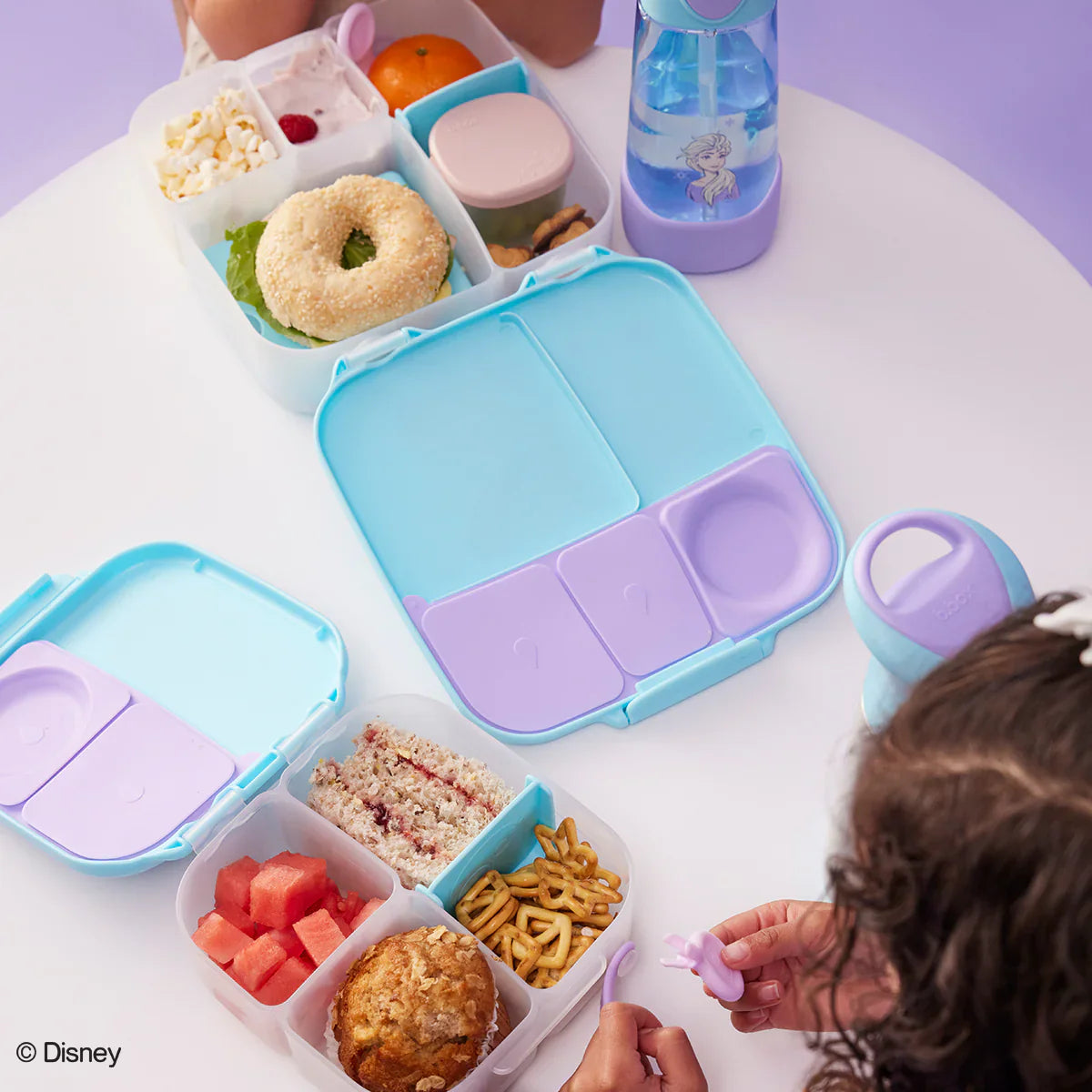 b.box MINI Lunch Box - Disney Frozen Themed Insulated Kids Lunch Bag for School, Travel & Picnics | Leak-Proof & Easy to Clean | Perfect for Snacks & Meals