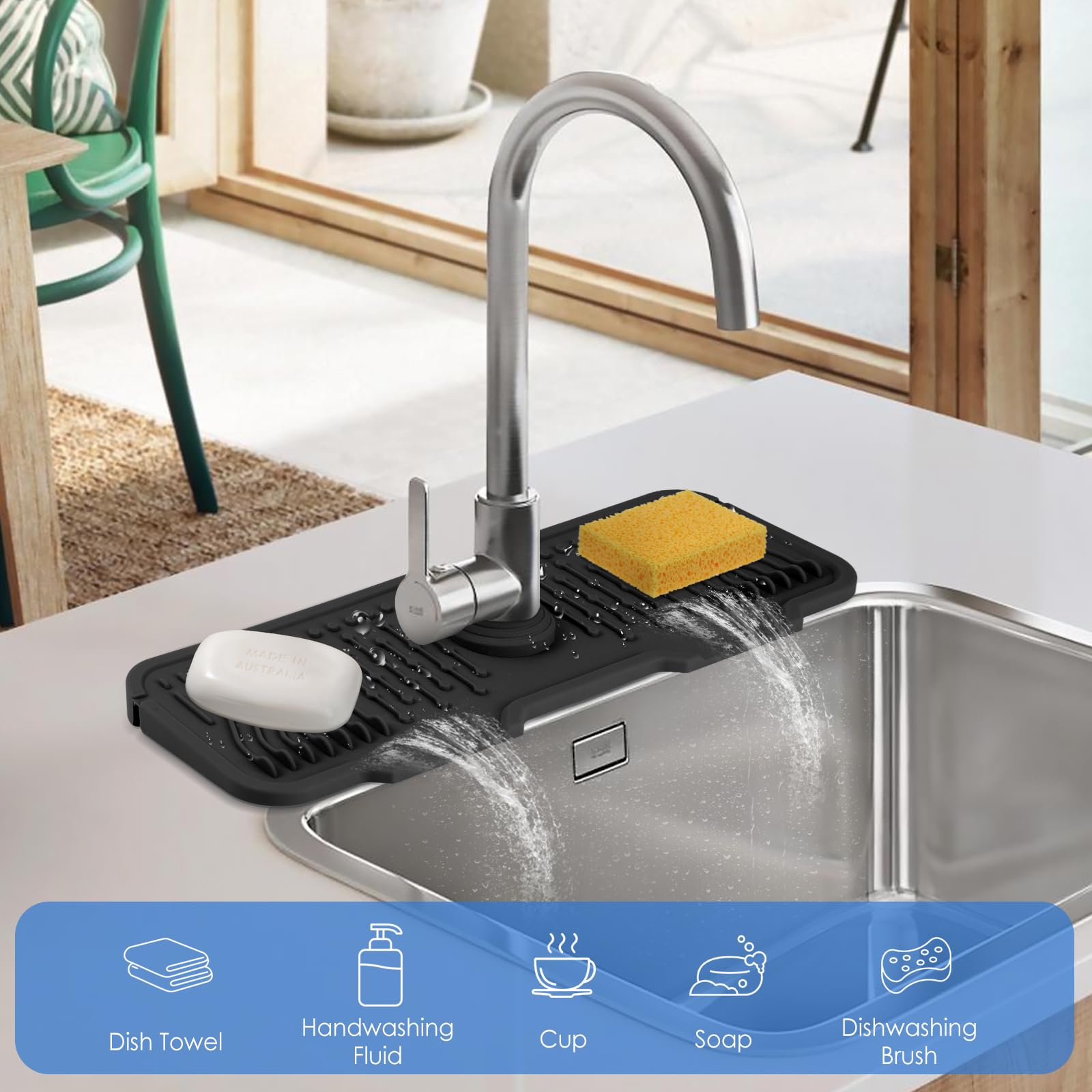 **Silicone Sink Splash Guard Mat - 17