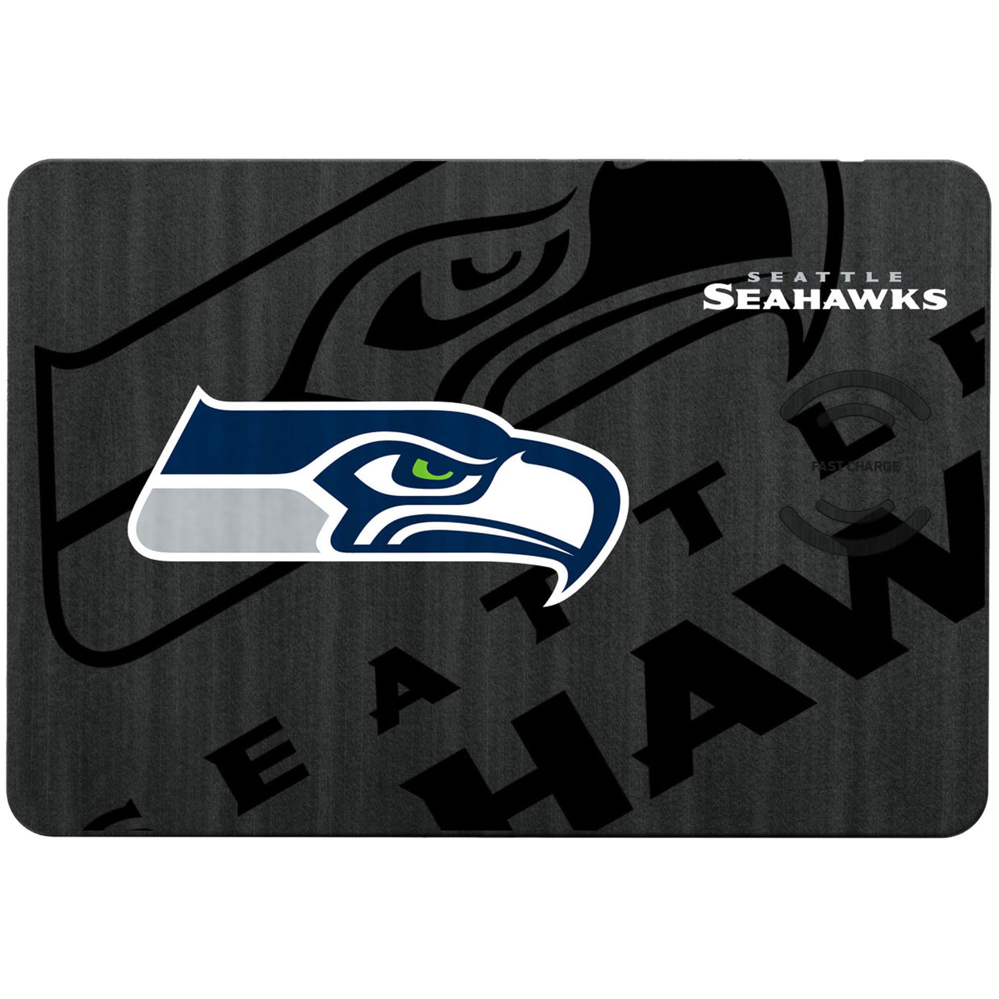 Seattle Seahawks Wireless Charging Mouse Pad - Fast Qi-Compatible Charger & Gaming Desk Mat for Office, Home, PC Setup - Perfect for NFL Fans & Tech Enthusiasts