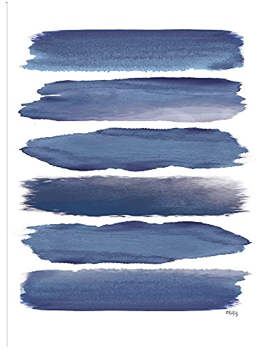 Watercolor Strokes Blue II