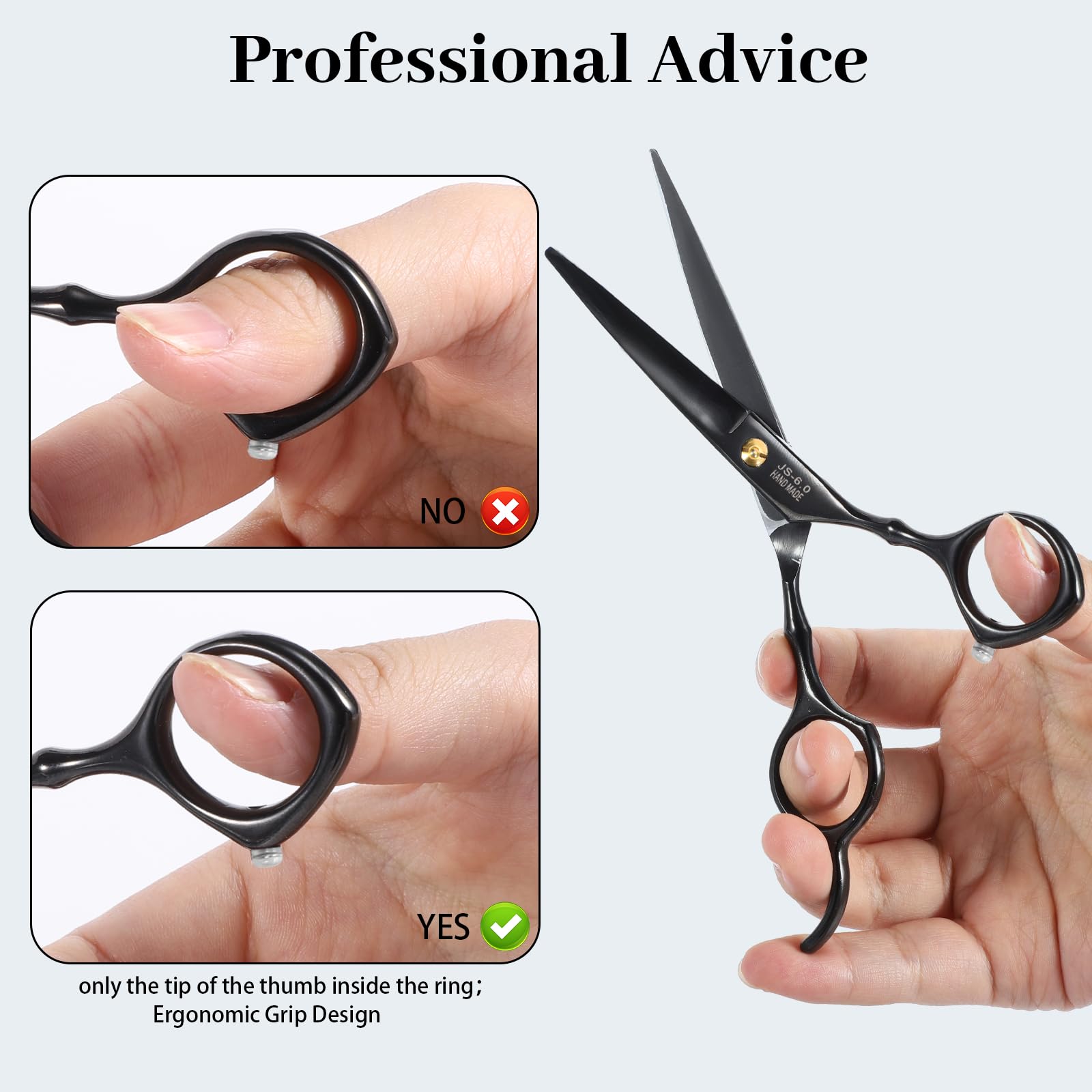 Professional Hair Thinning Scissors Kit - Stainless Steel Hairdressing Shears with Comb, Hair Clips & Storage Bag for Salon, Home & Travel Use (Men & Women)