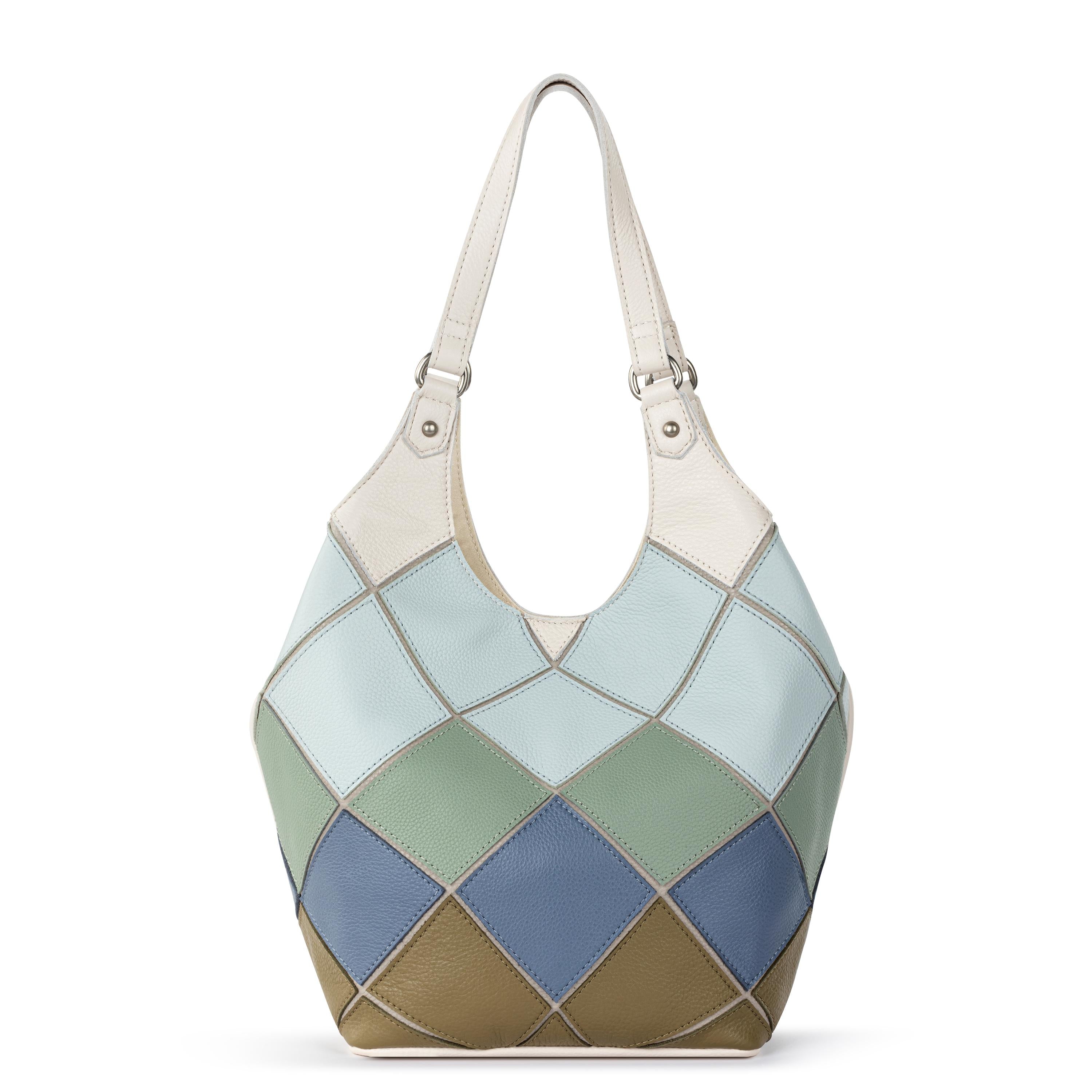 Premium Roma Shopper Leather Bag - Stylish Loden Multi Patch Design for Women | Perfect for Work, Travel & Everyday Use