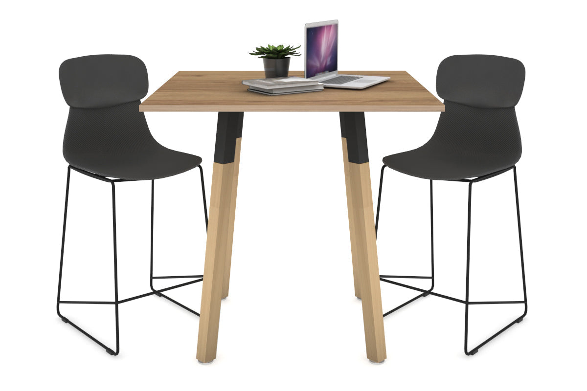 Solid Wood Square Coffee Table with Quadro Countertop - 31.5